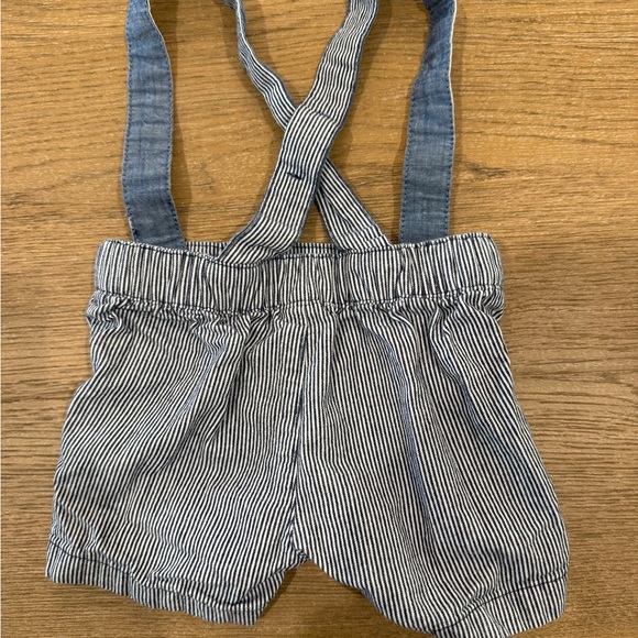 Carter's Navy and White Striped Baby Overalls - Picture 3 of 3